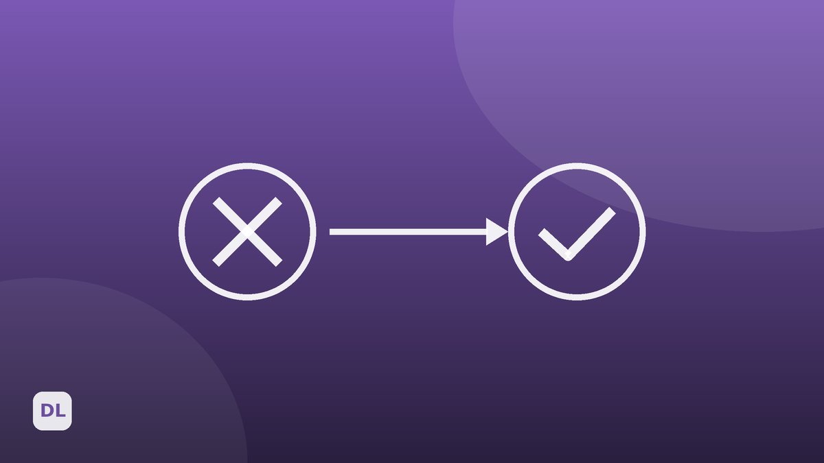 Illustration of moving from re-entry errors to a validated flow
